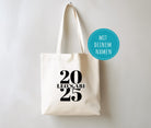 ABI 2025 | Jutebeutel | personalisierte Abi Stofftasche | natur oder schwarz | Geschenk Abi