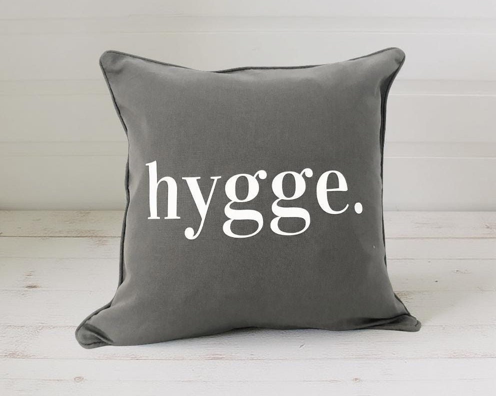 HYGGE Kissen | Kissenbezug aus Baumwolle | minimalistische Deko | 45 x 45 cm