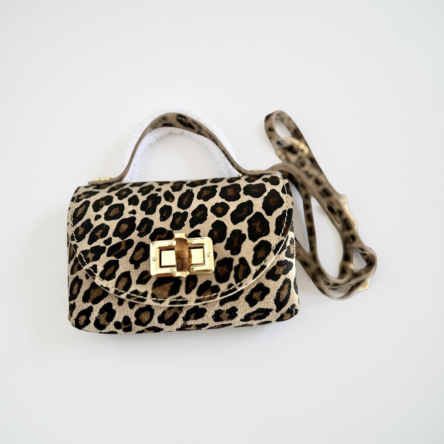 Mini Leo Tasche aus Leder | Leopard | Umhängetasche | Crossbody Bag | Animal Print Leo Look | Echtleder