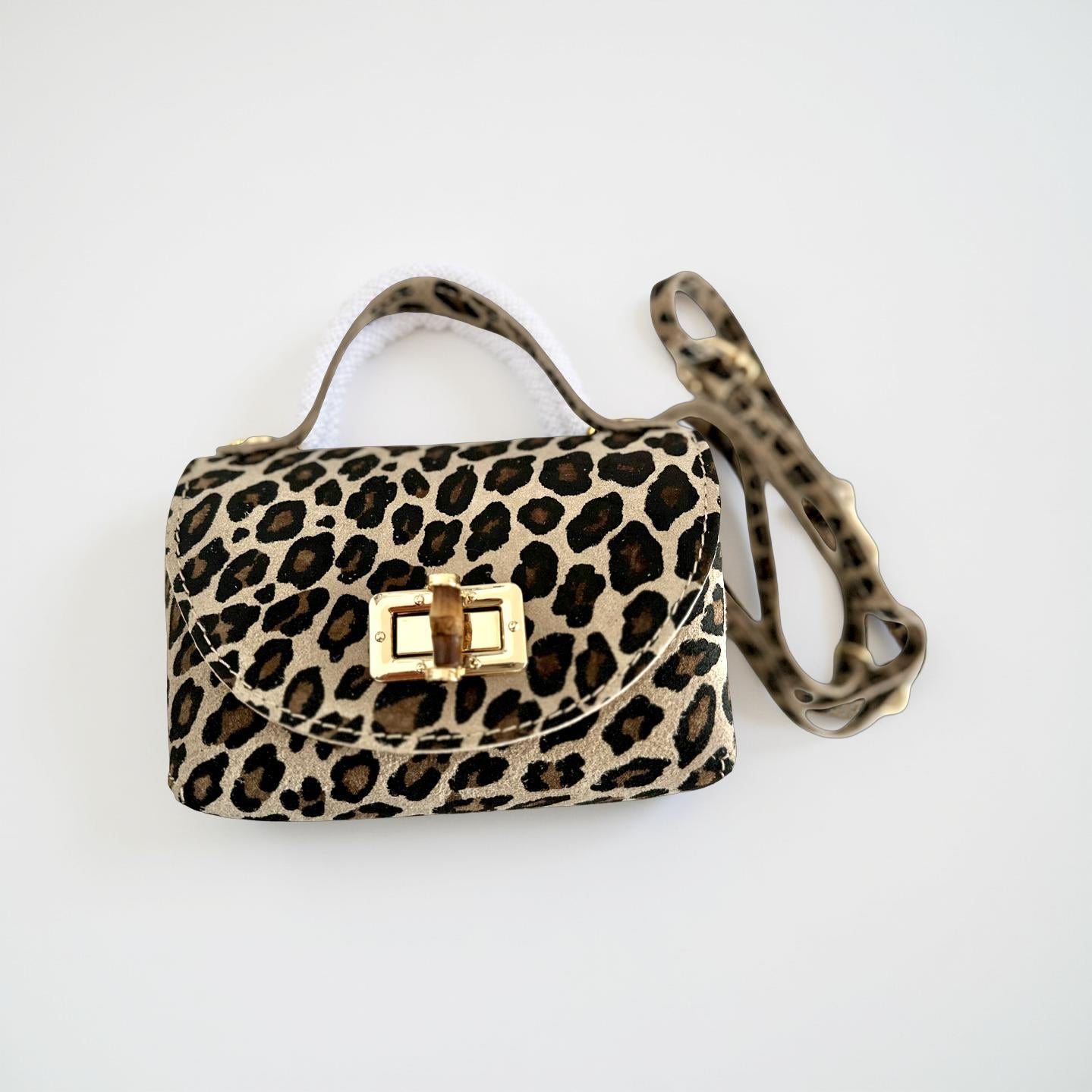 Mini Leo Tasche aus Leder | Leopard | Umhängetasche | Crossbody Bag | Animal Print Leo Look | Echtleder
