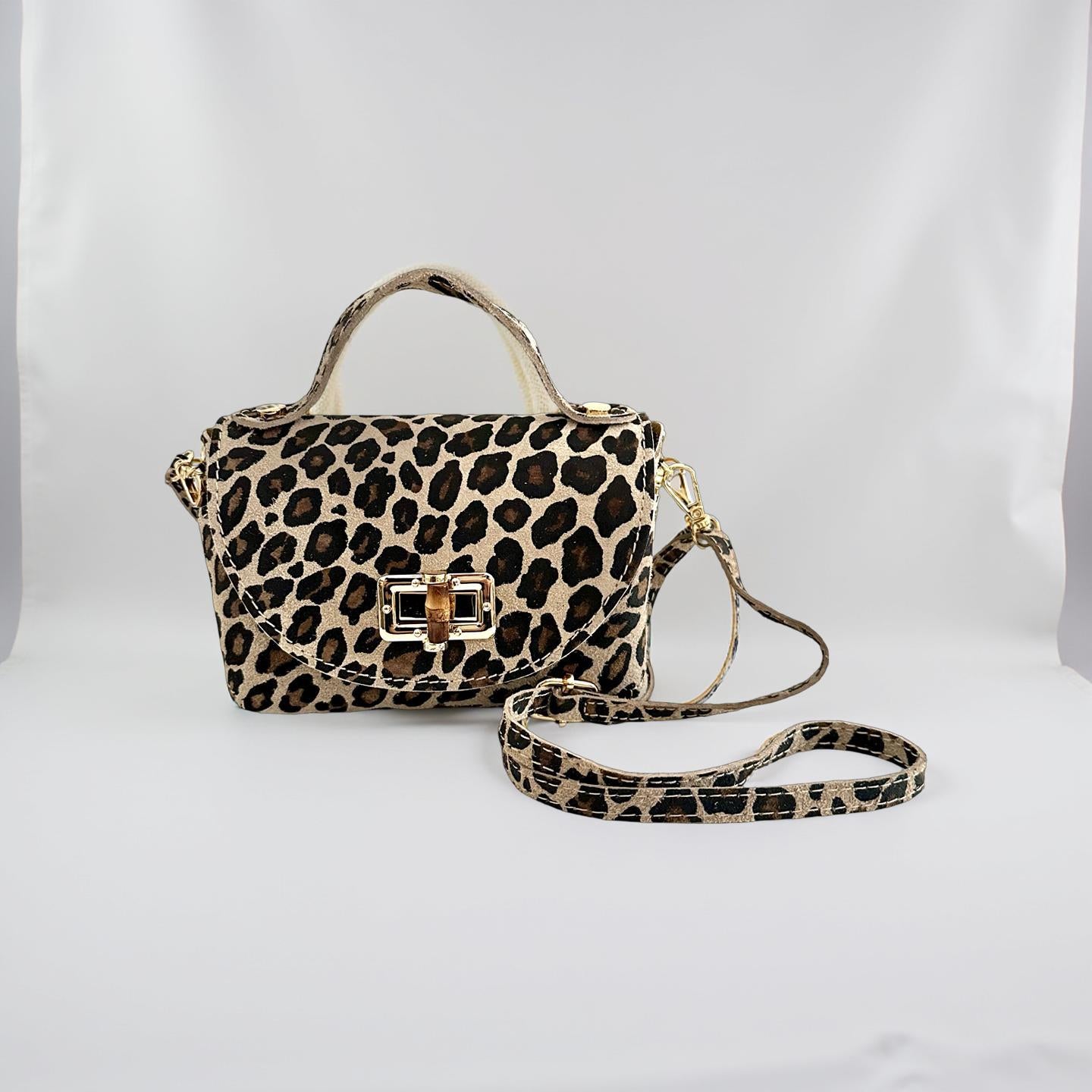 Mini Leo Tasche aus Leder | Leopard | Umhängetasche | Crossbody Bag | Animal Print Leo Look | Echtleder