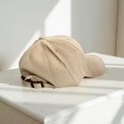 Basecap mit Dackel Stickmotiv | Baseball Kappe beige | Hund | gestickt