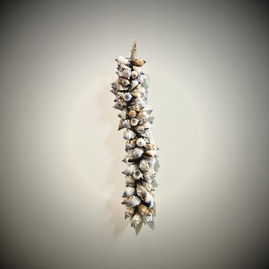 Muscheln | maritime Hängedeko Muscheldeko | Muschel-Hängedeko | Maritime Wanddeko | Deko aus echten Muscheln – ca. 33 cm