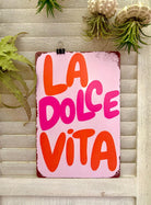 Metall Schilder | Shabby Chic Look | Ibiza | La Dolce Vita | Champagne