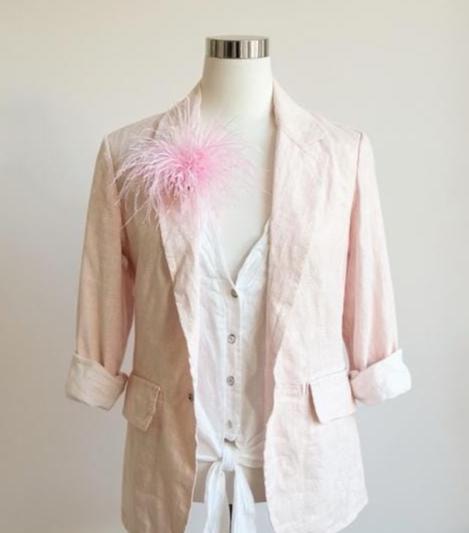 Federbrosche | Brosche Federn | Anstecknadel und Clip | Federball zum Anstecken | viele Farben