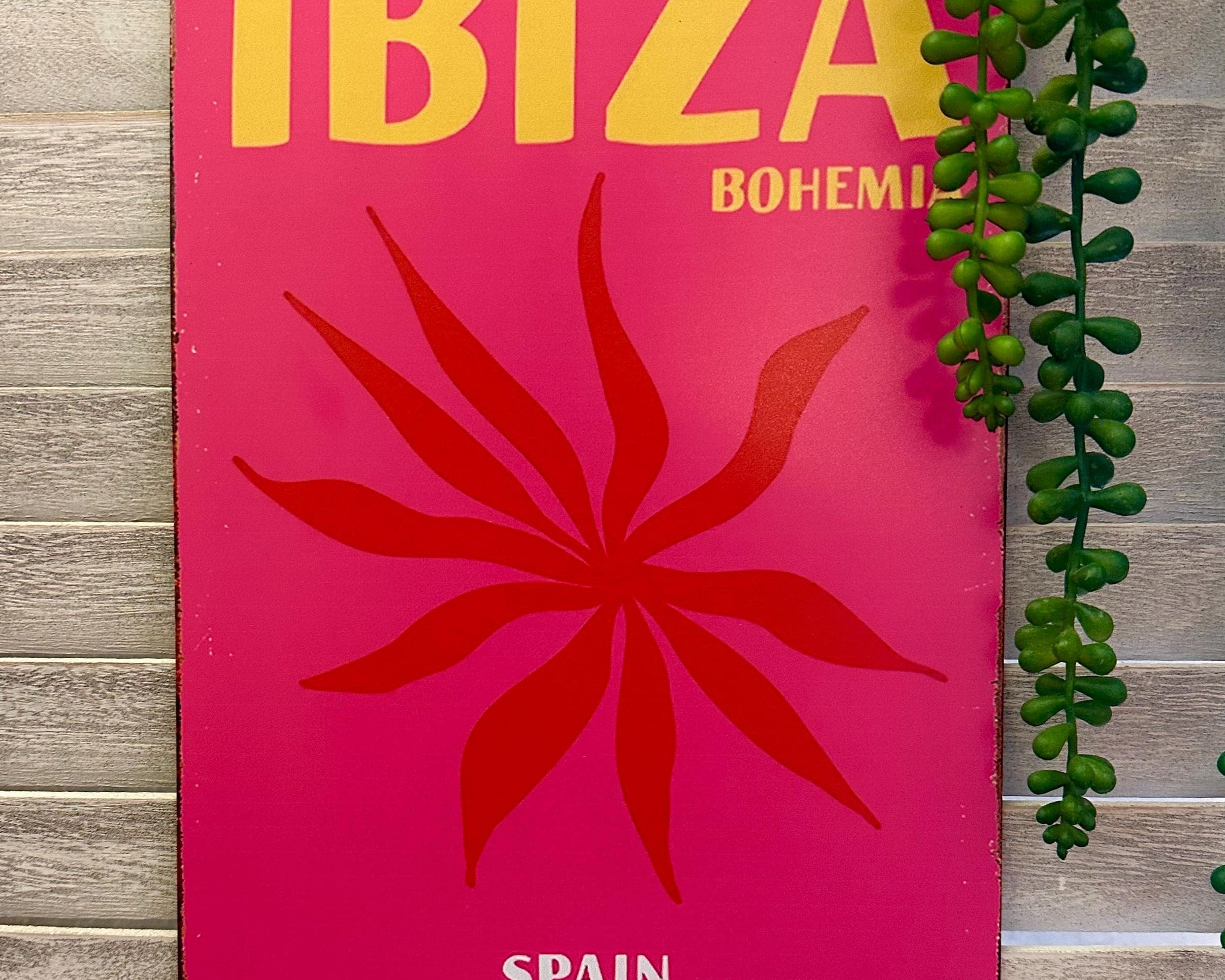 Metall Schilder | Shabby Chic Look | Ibiza | La Dolce Vita | Champagne