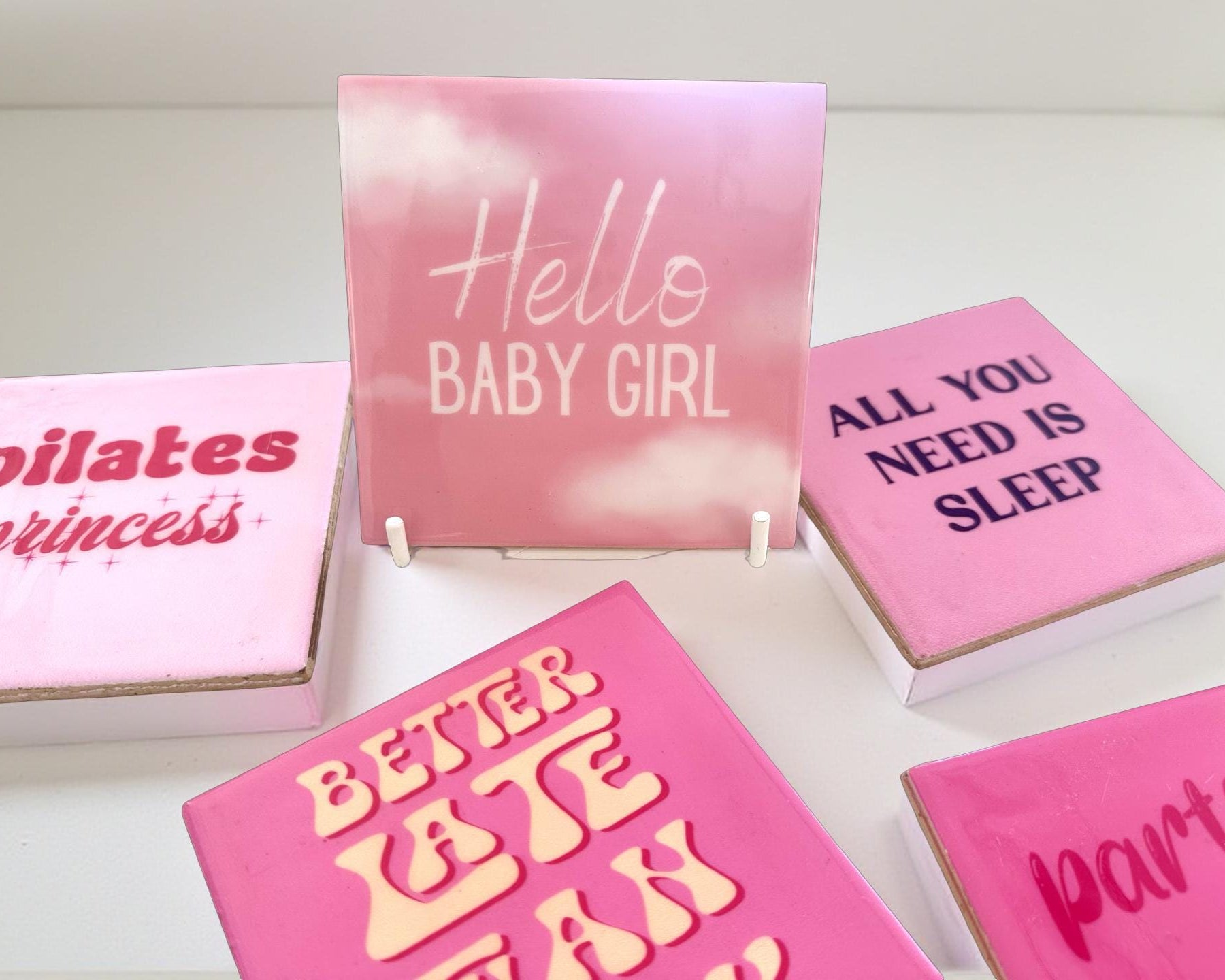 Freche Fliesen | Kacheln mit lustigen Sprüchen | statt Karten | witzige Wanddeko | 10 x 10 cm Tile