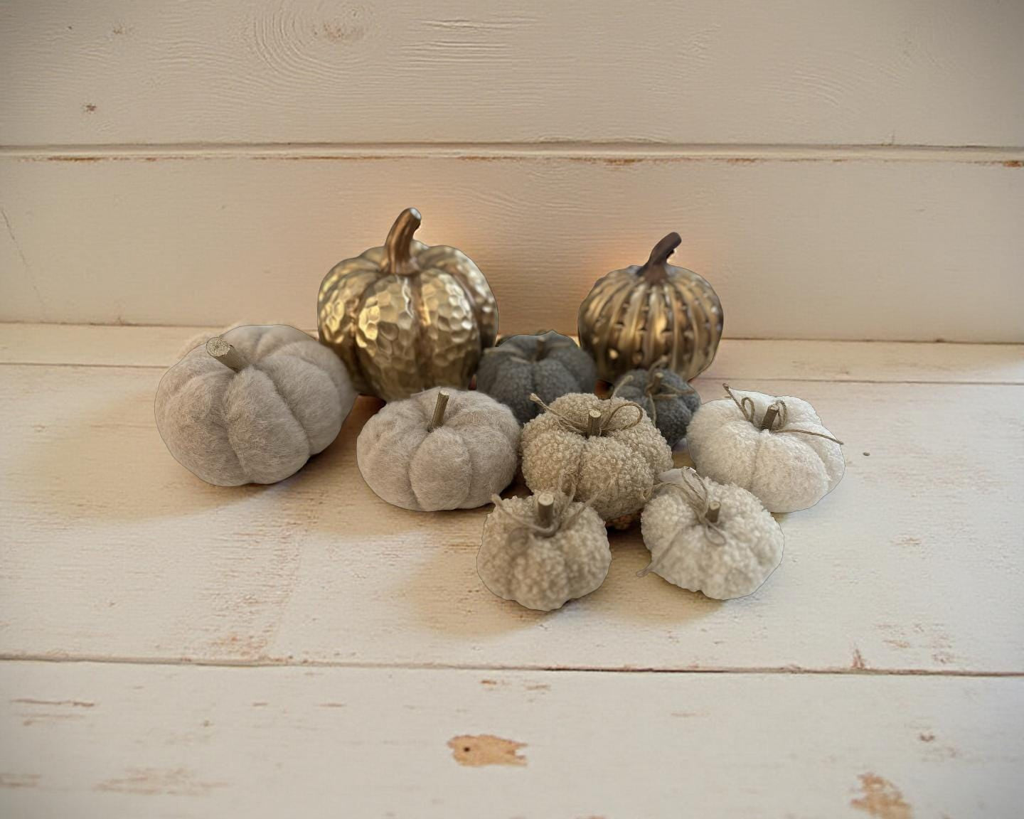 Deko Kürbisse | verschiedene Größen und Materialien | Boucle Filz Keramik Halloween Herbst Dekoration