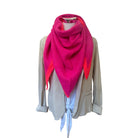 Schal | Dreieckstuch pink & neonpink | 170 x 115 cm