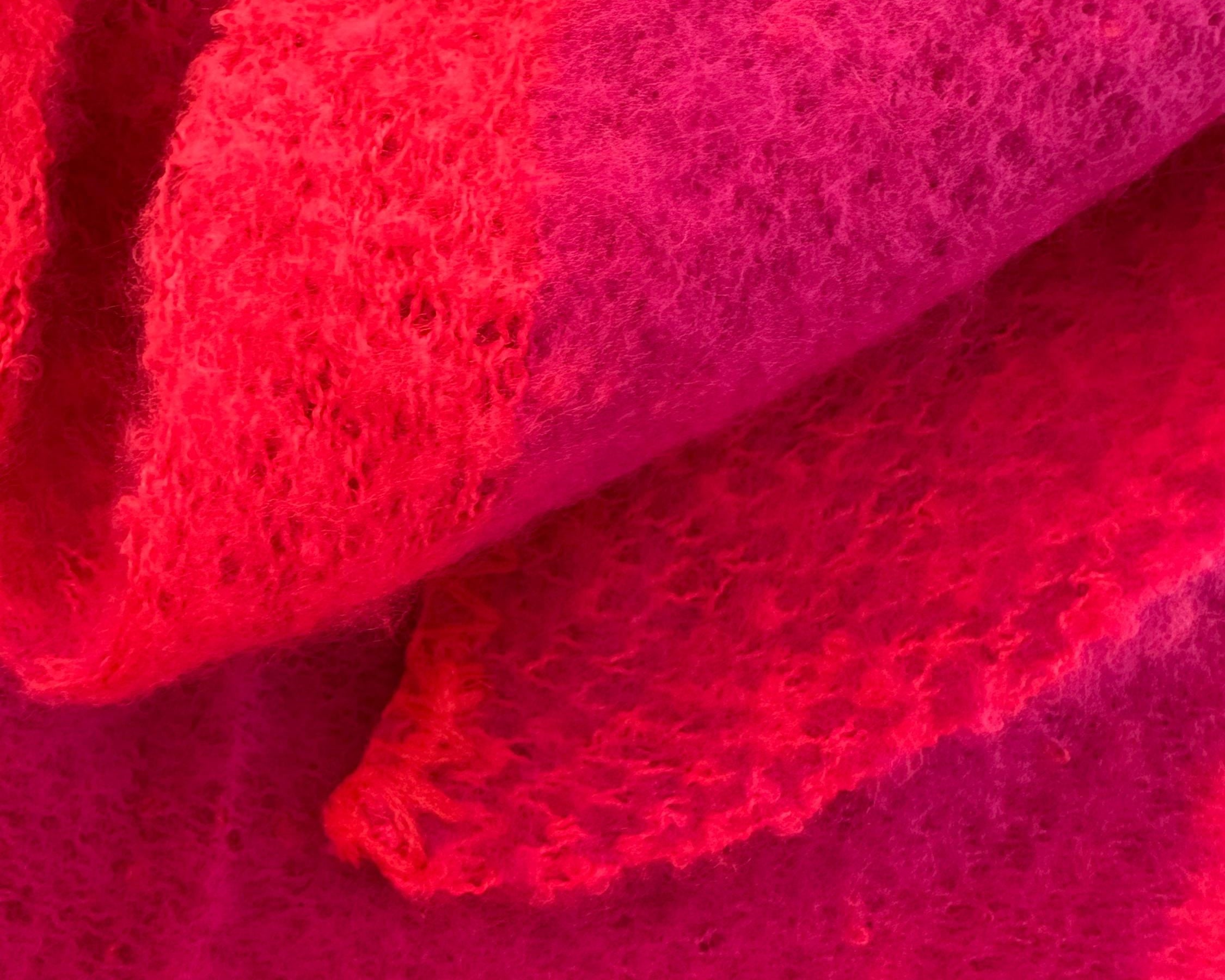 Schal | Dreieckstuch pink & neonpink | 170 x 115 cm