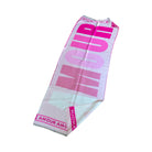 Breiter Schal AMOUR in Rosa, weiß und pink| Viskose | Webschal Tuch Stola | 180 x 70 cm