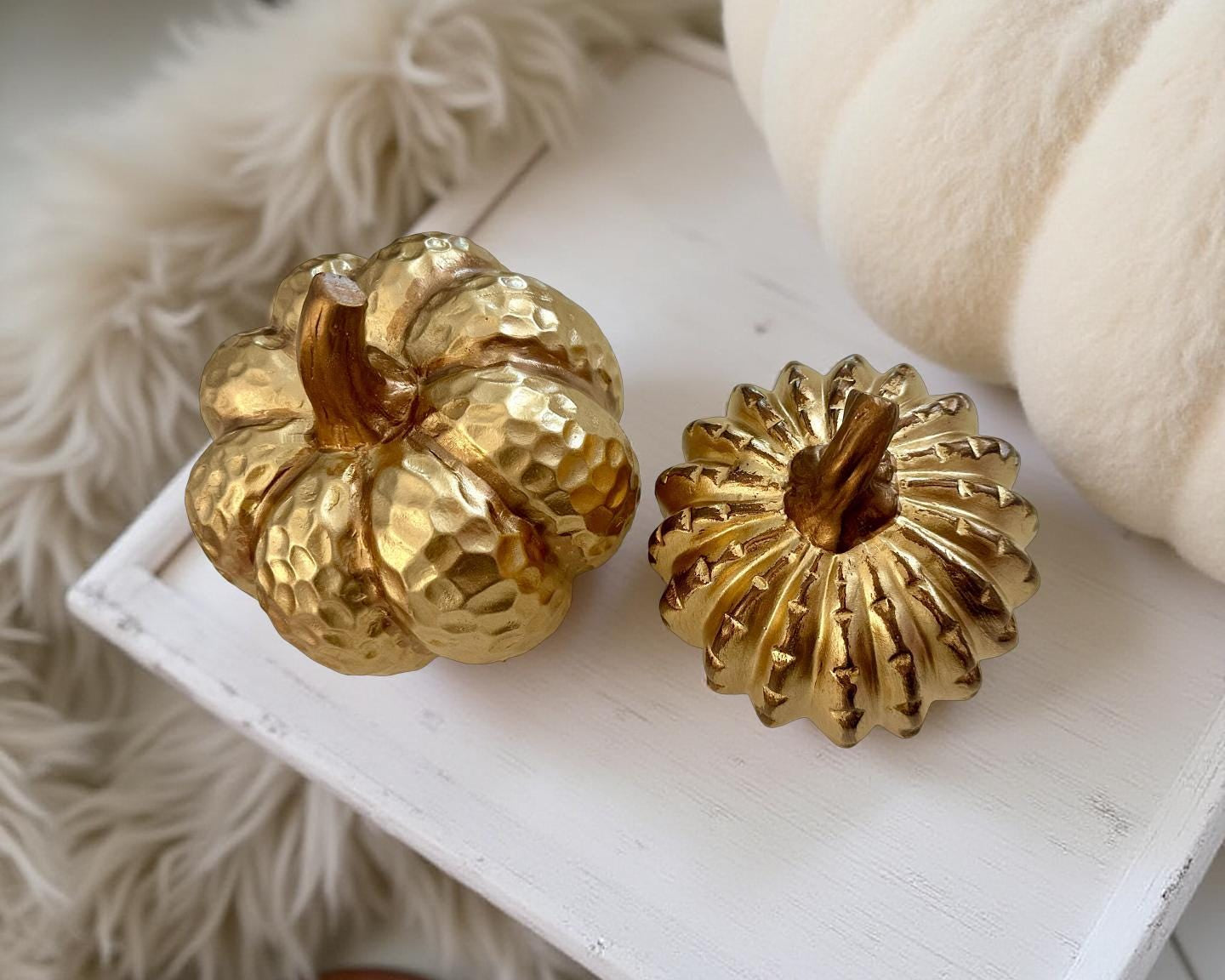 Deko Kürbisse | Stoff mit Holz | verschiedene Größen und Materialien | Boucle Filz Keramik Halloween Herbst Dekoration