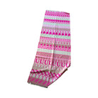 Breiter Schal Alphabet Buchstaben in Rosa, weiß und pink| Viskose | Webschal Tuch Stola | 180 x 70 cm