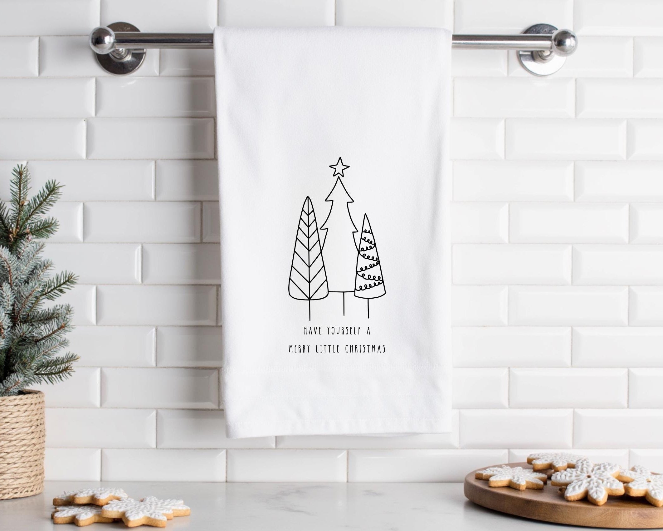 Geschirrtuch | Have yourself a merry little Christmas | in verschiedenen Farben