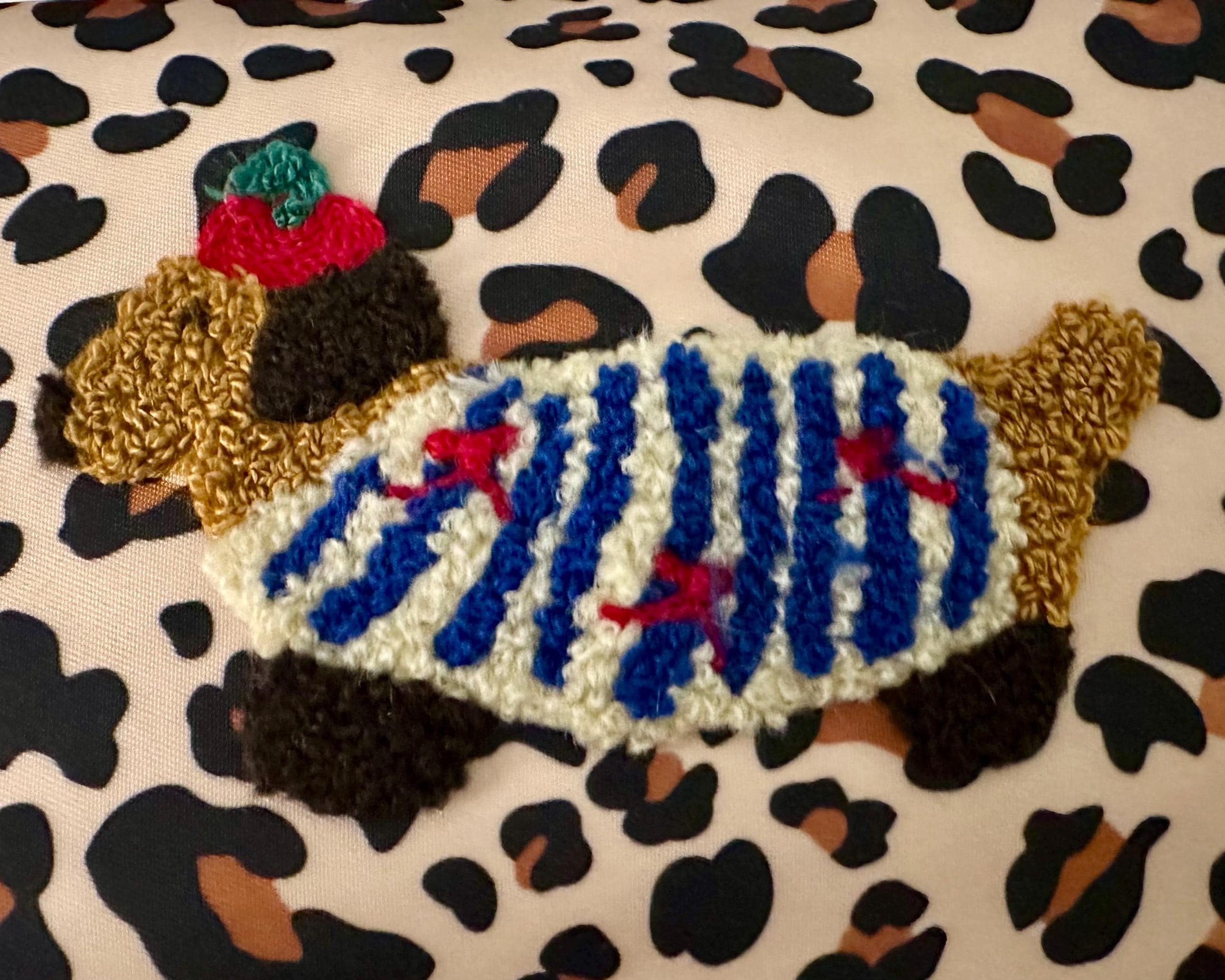 Dackel Kosmetiktaschen | Schminktasche mit Dackelmotiv | Dackel Patch | Geschenk Dackelliebhaber