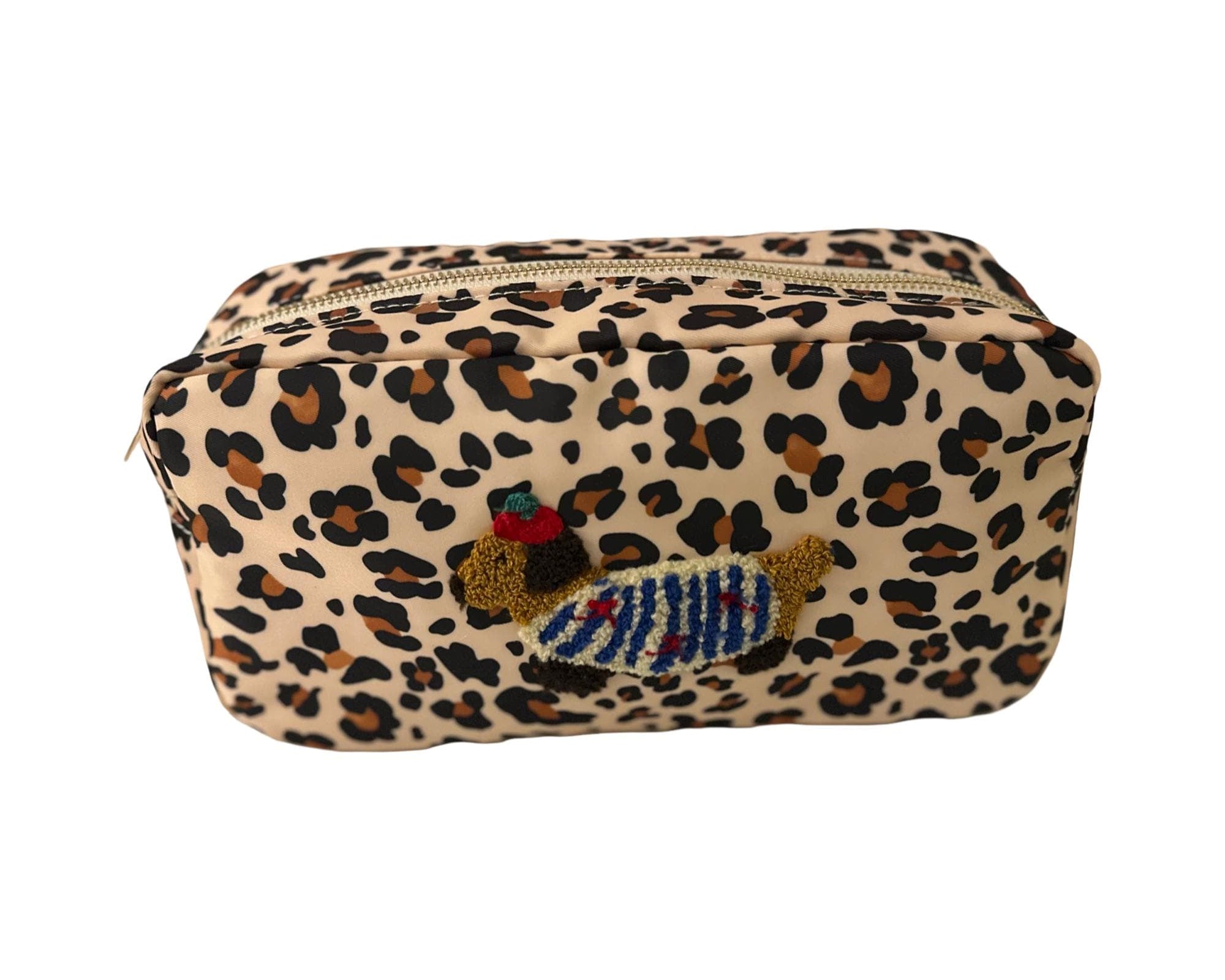 Dackel Kosmetiktaschen | Schminktasche mit Dackelmotiv | Dackel Patch | Geschenk Dackelliebhaber