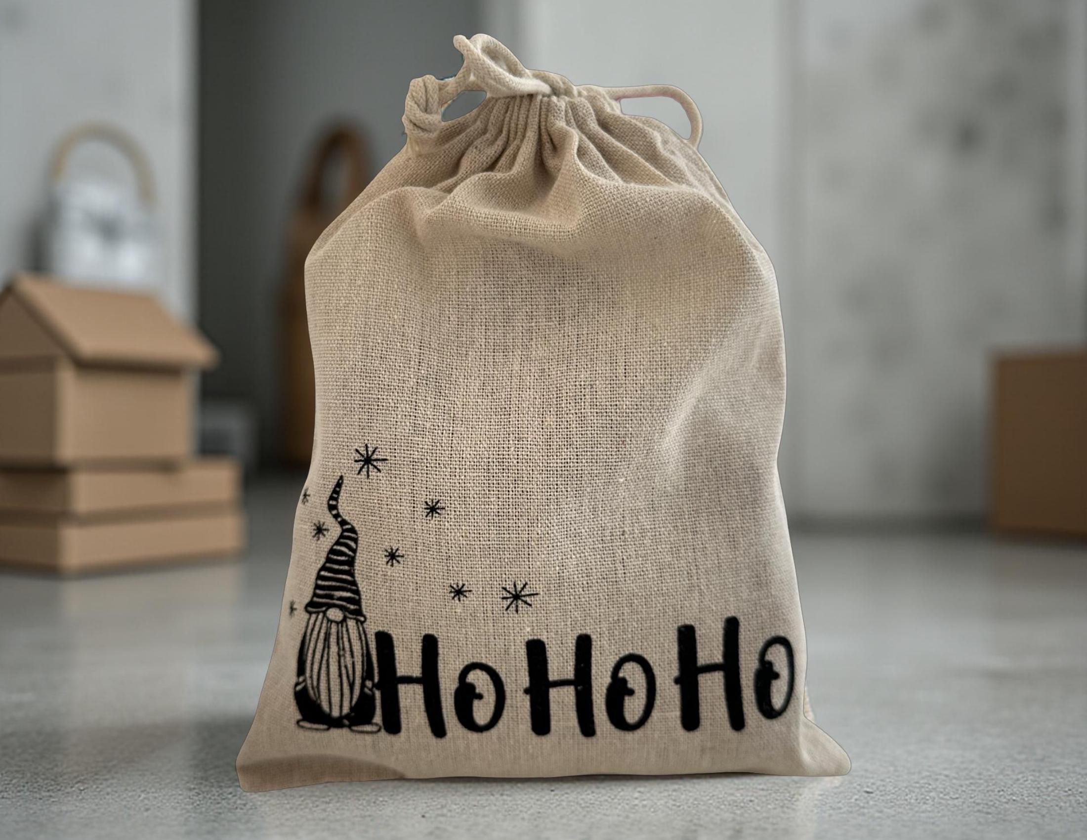 Nikolaus Säckchen personalisiert | Nikolaus | Weihnachten | Jute Säckchen als Geschenkverpackung mit Namen