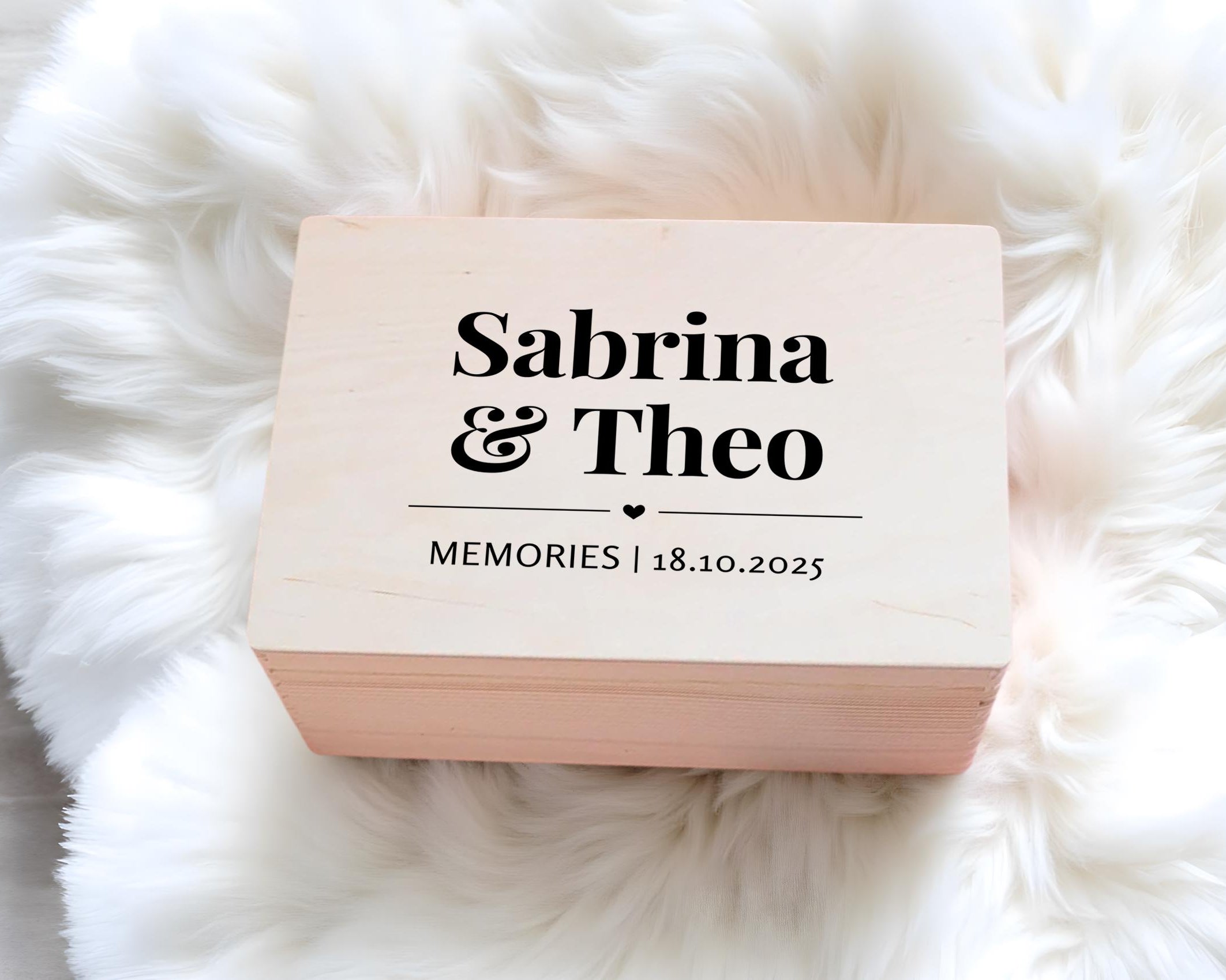Erinnerungsbox Hochzeit | personalisiert | Brautpaar Namen Datum | Erinnerungen sammeln | Hochzeitsgeschenk | Geschenkidee für Geld schenken