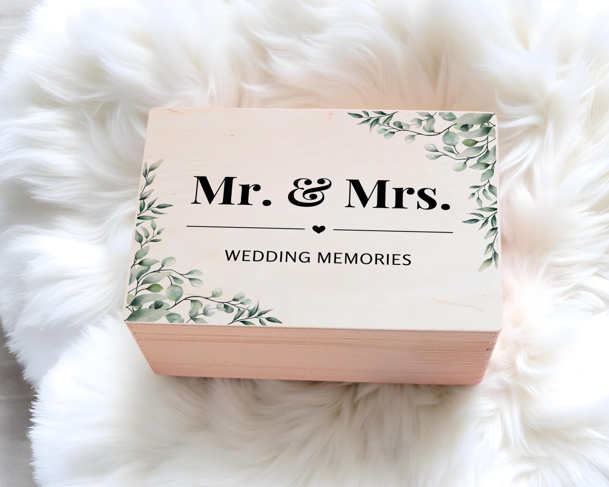 Erinnerungsbox Hochzeit | personalisiert | Brautpaar Namen Datum | Erinnerungen sammeln | Hochzeitsgeschenk | Geschenkidee für Geld schenken