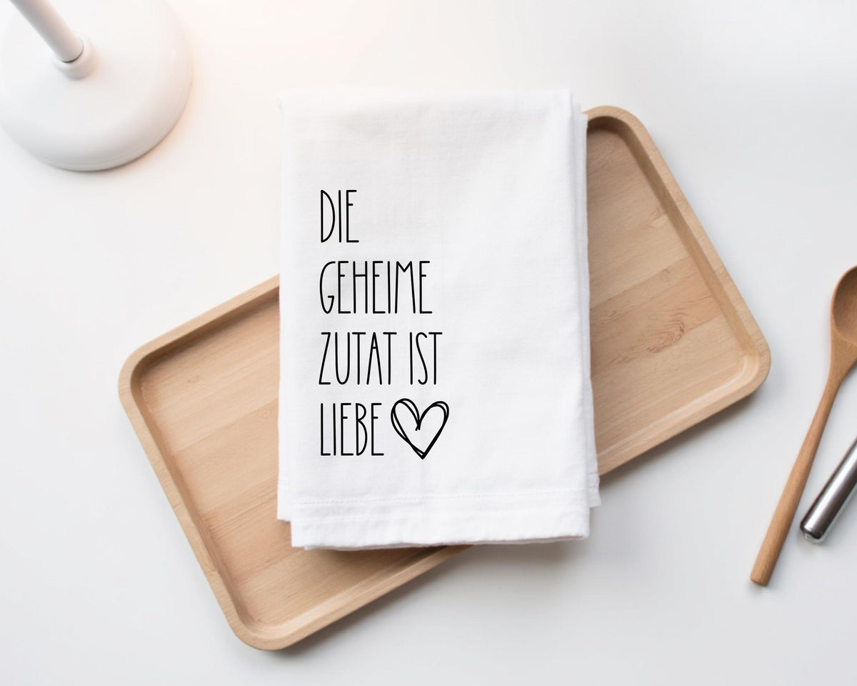 Lustiges Geschirrtuch mit Spruch – witziges Küchentuch als Geschenk für Mama, Freundin oder Hobbykoch