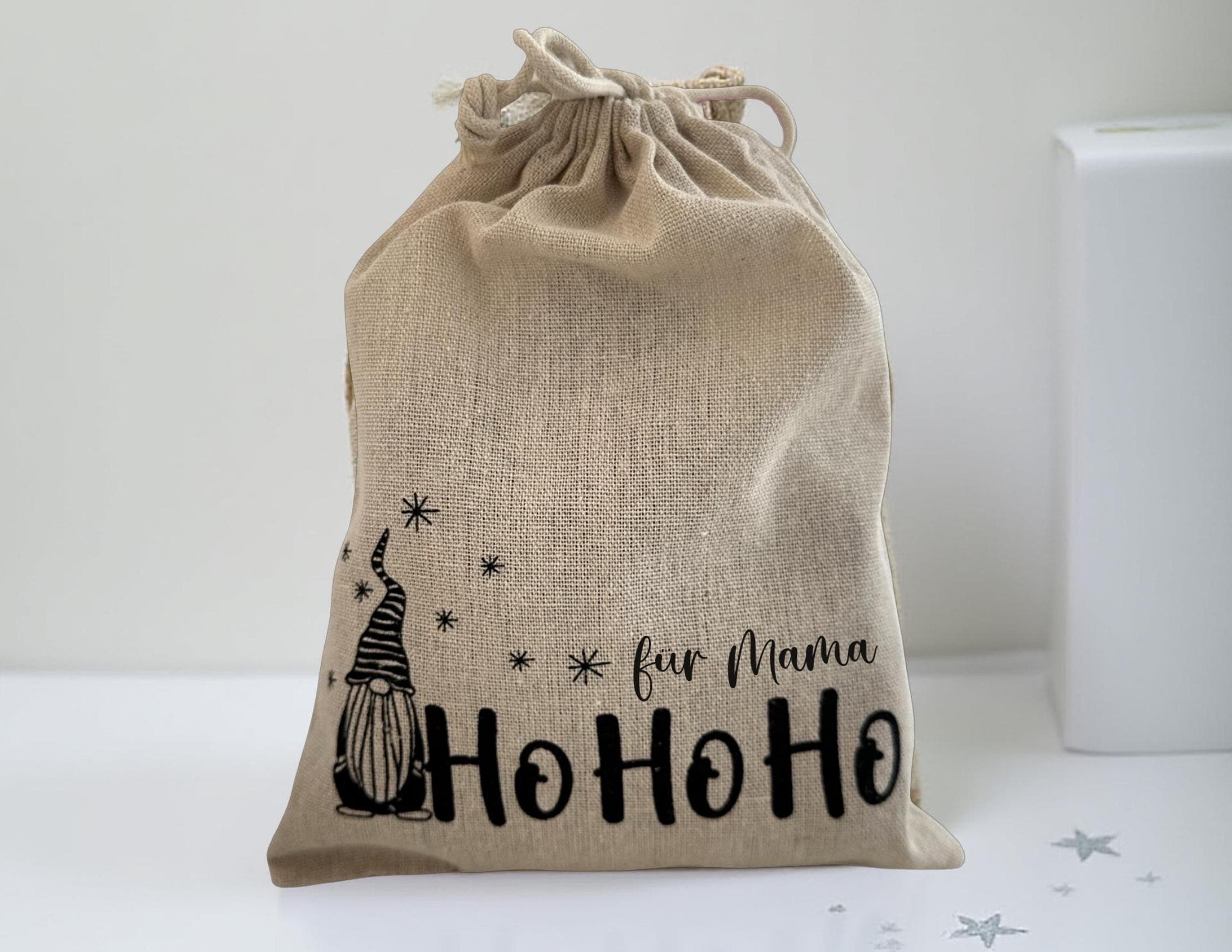 Nikolaus Säckchen personalisiert | Nikolaus | Weihnachten | Jute Säckchen als Geschenkverpackung mit Namen
