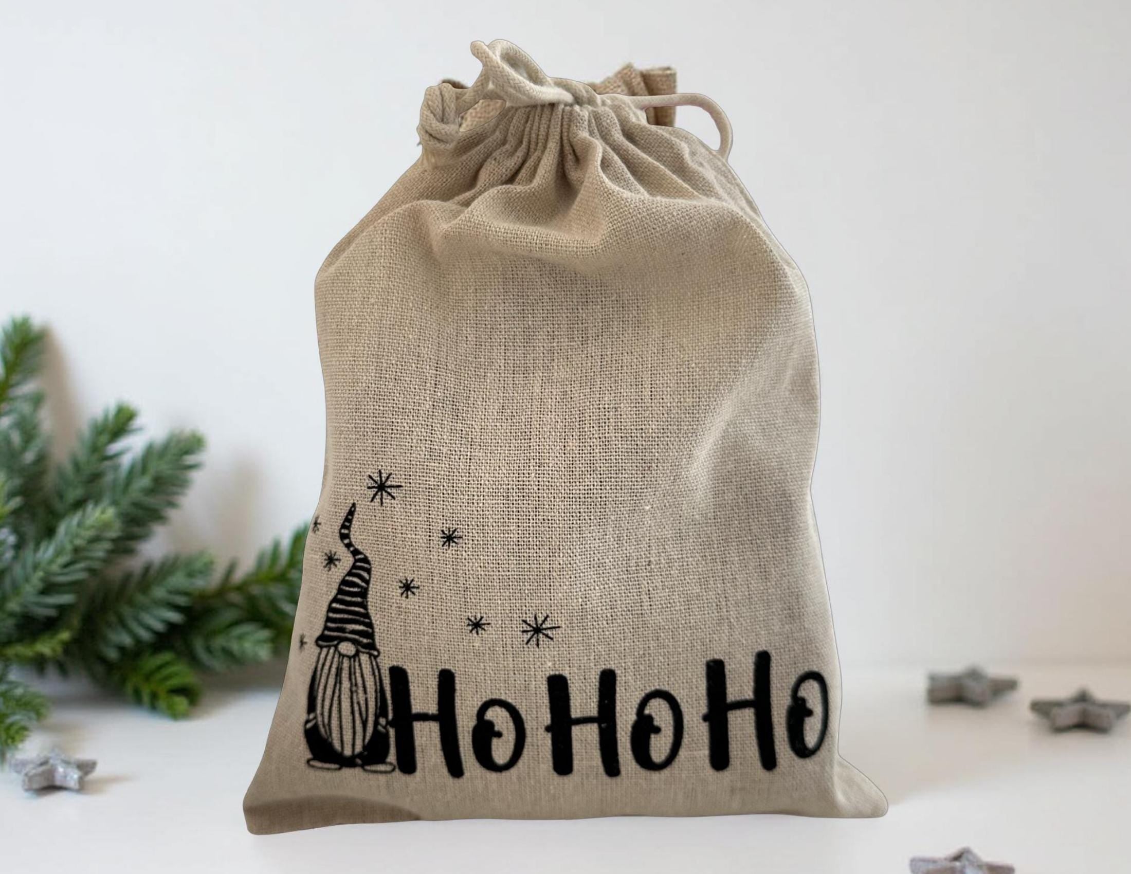 Nikolaus Säckchen personalisiert | Nikolaus | Weihnachten | Jute Säckchen als Geschenkverpackung mit Namen