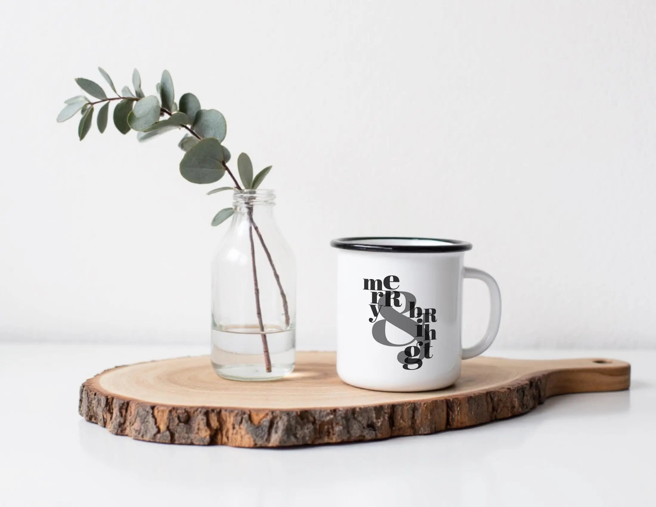 Emaille Tasse | Vintage Weihnachtsmotiv | Milk & Cookie Co.