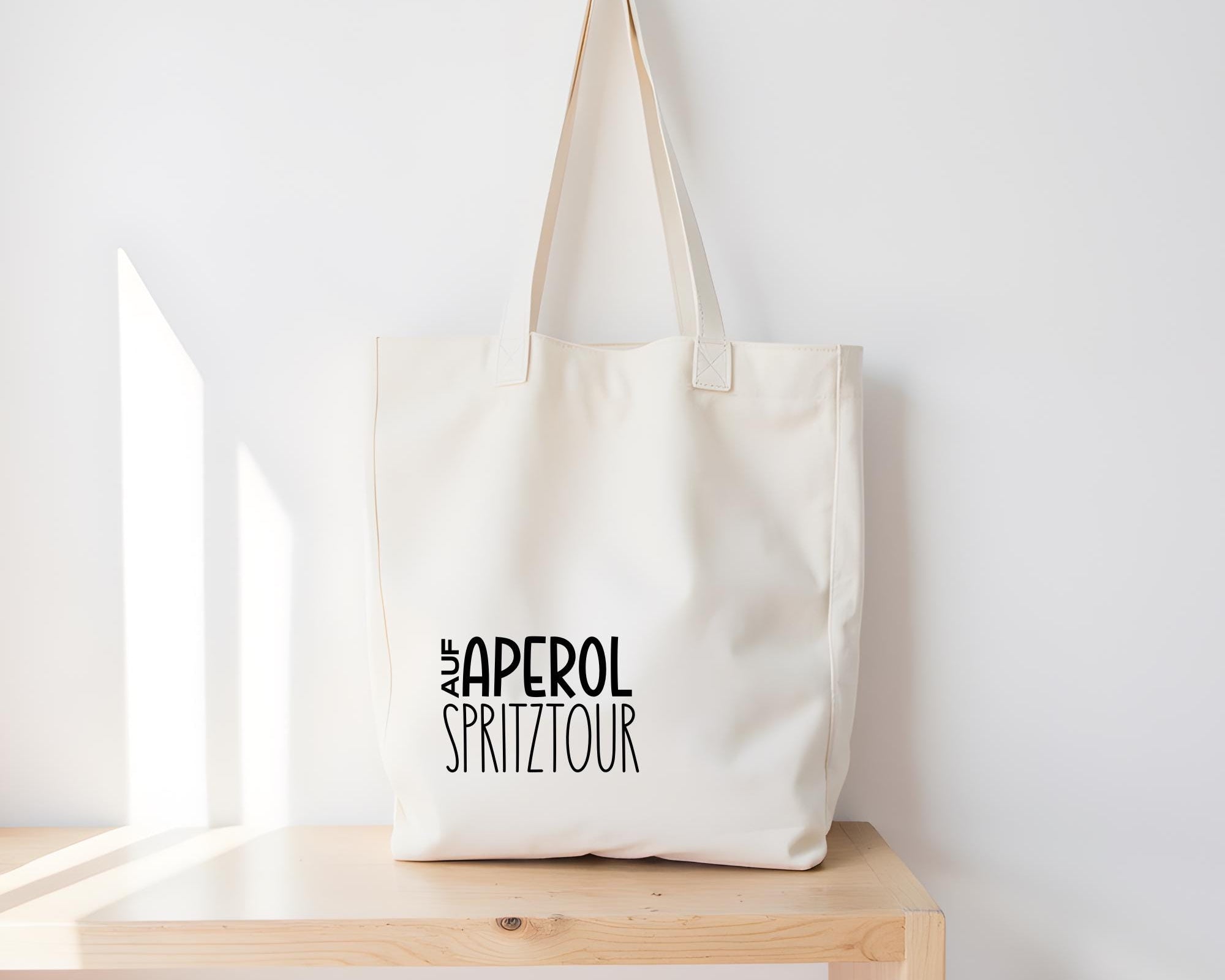 Jutebeutel | lustiger Spruch | witzige Stofftasche | Aperol Spriztour