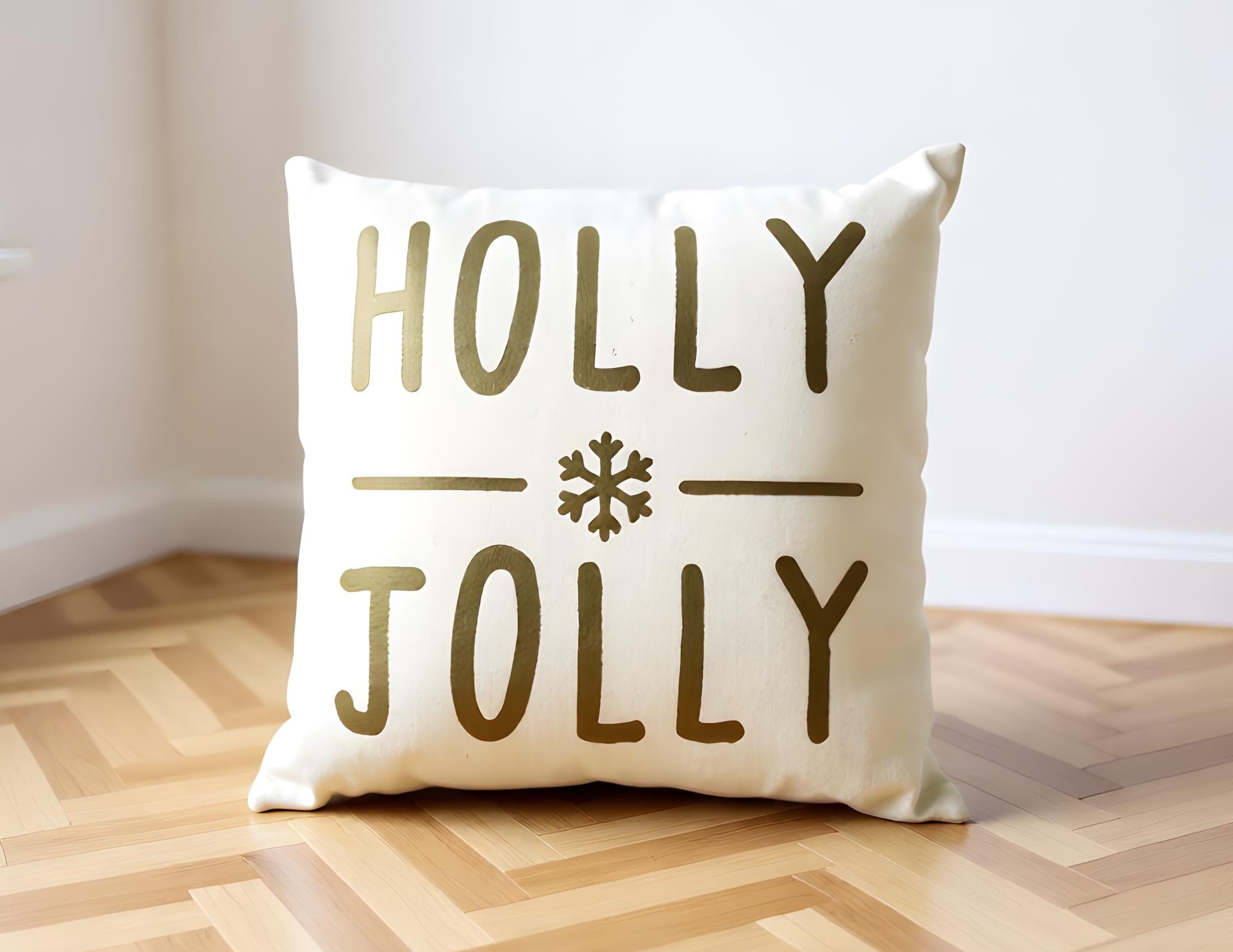Kissen | Weihnachten | creme gold