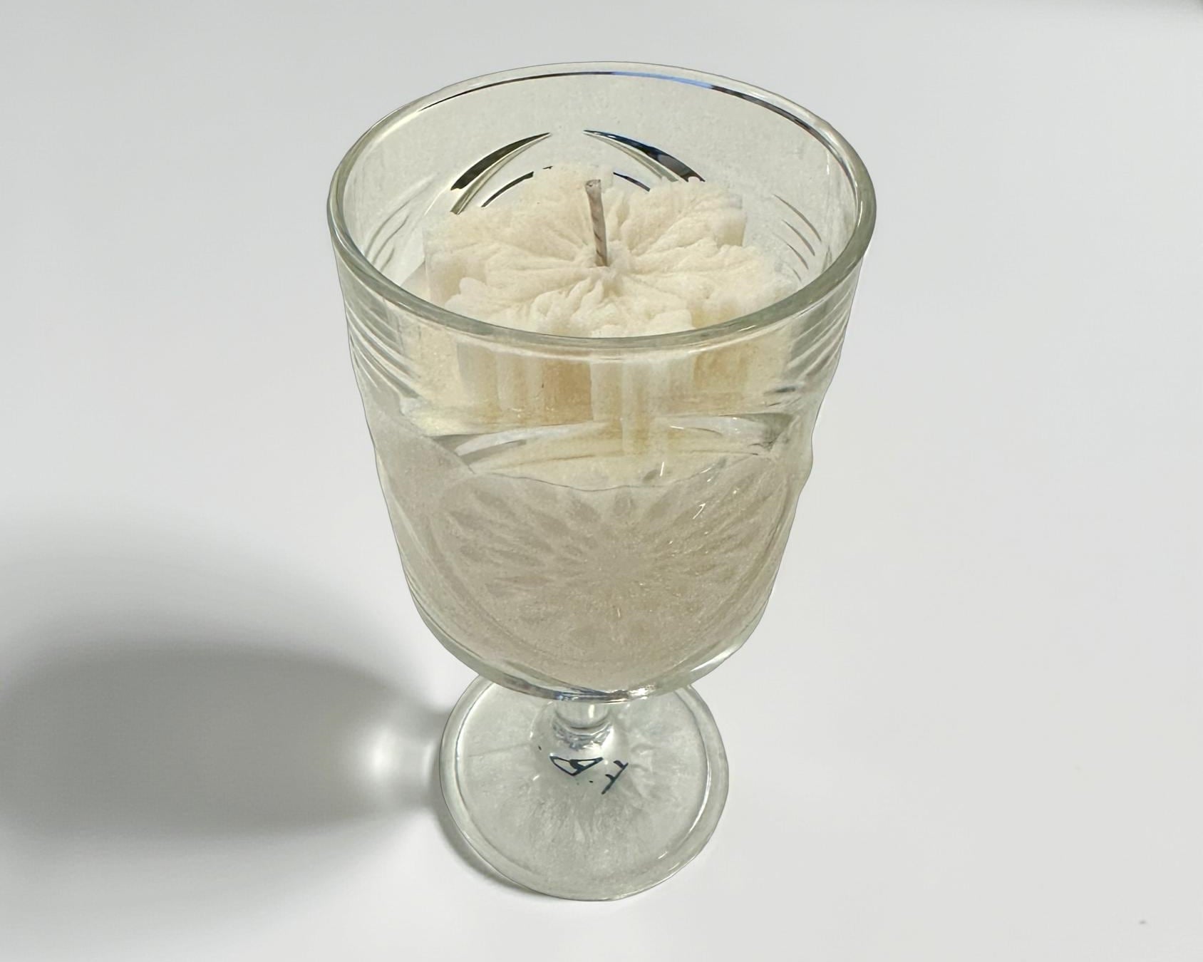 Weihnachtskerzen Eiskristall im Glas | Duftkerze Sojawachs im Glas als Geschenkidee Mitbringsel