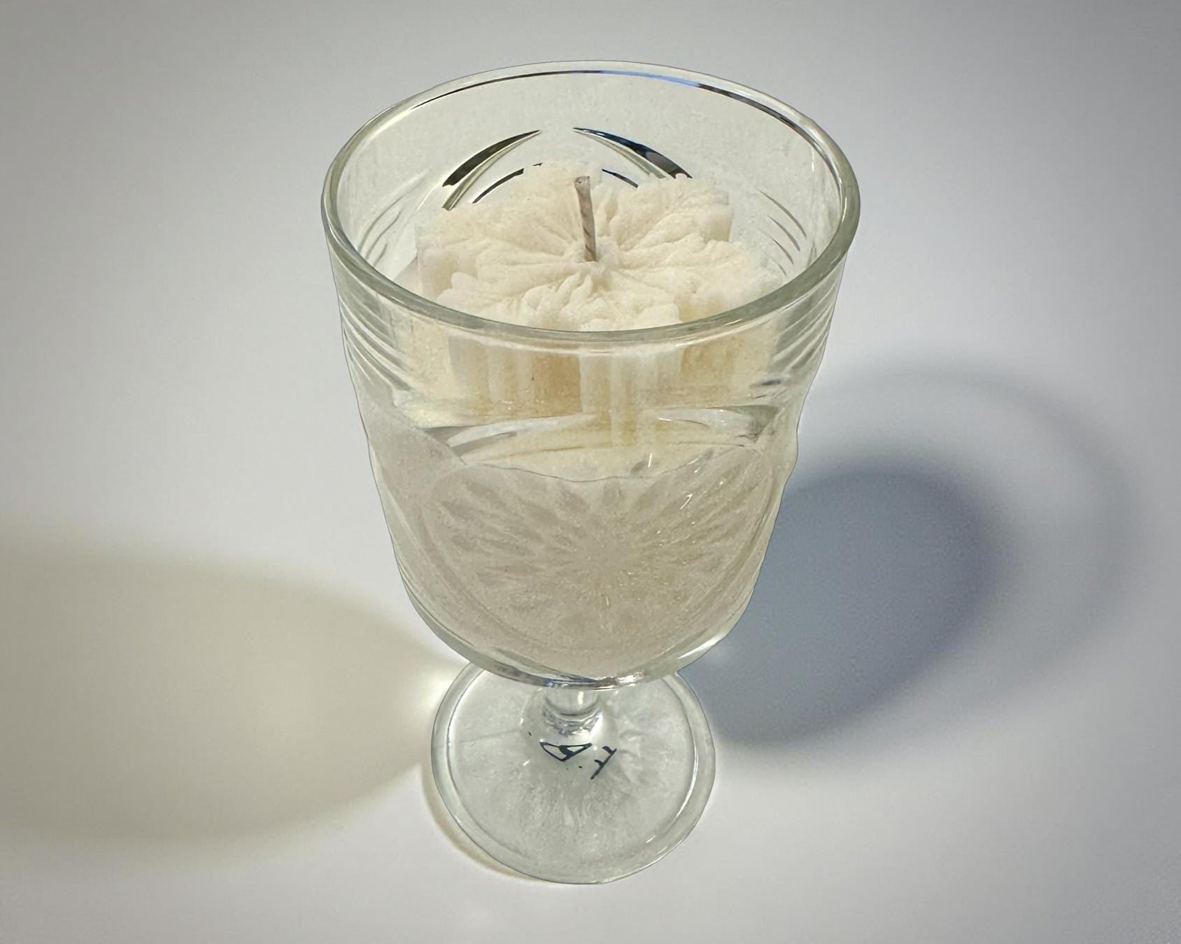 Weihnachtskerzen Eiskristall im Glas | Duftkerze Sojawachs im Glas als Geschenkidee Mitbringsel