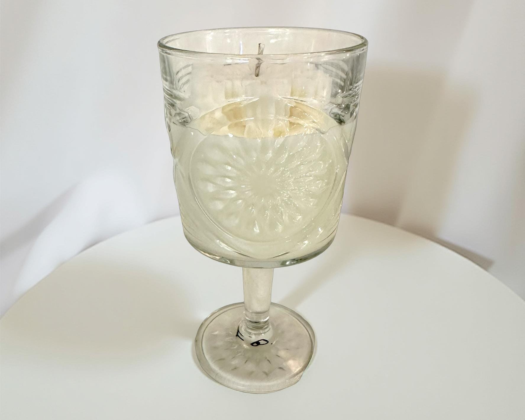 Weihnachtskerzen Eiskristall im Glas | Duftkerze Sojawachs im Glas als Geschenkidee Mitbringsel