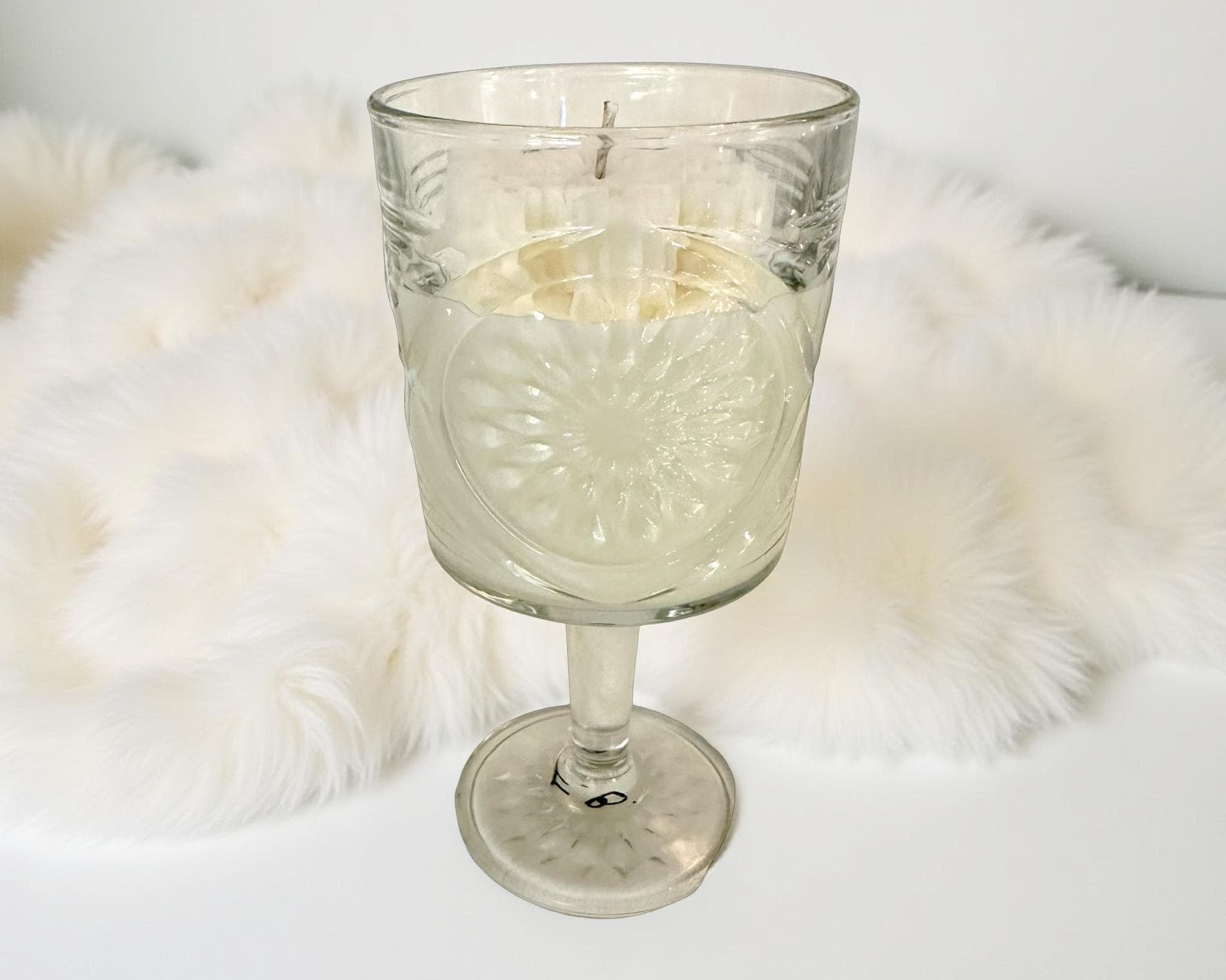 Weihnachtskerzen Eiskristall im Glas | Duftkerze Sojawachs im Glas als Geschenkidee Mitbringsel