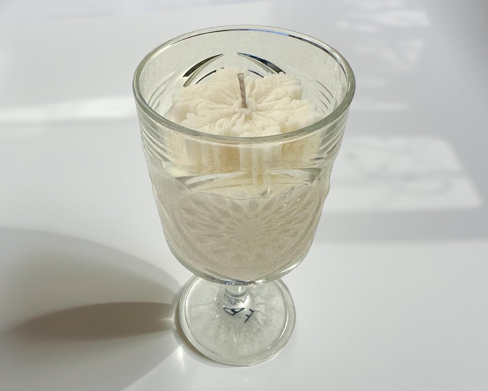 Weihnachtskerzen Eiskristall im Glas | Duftkerze Sojawachs im Glas als Geschenkidee Mitbringsel