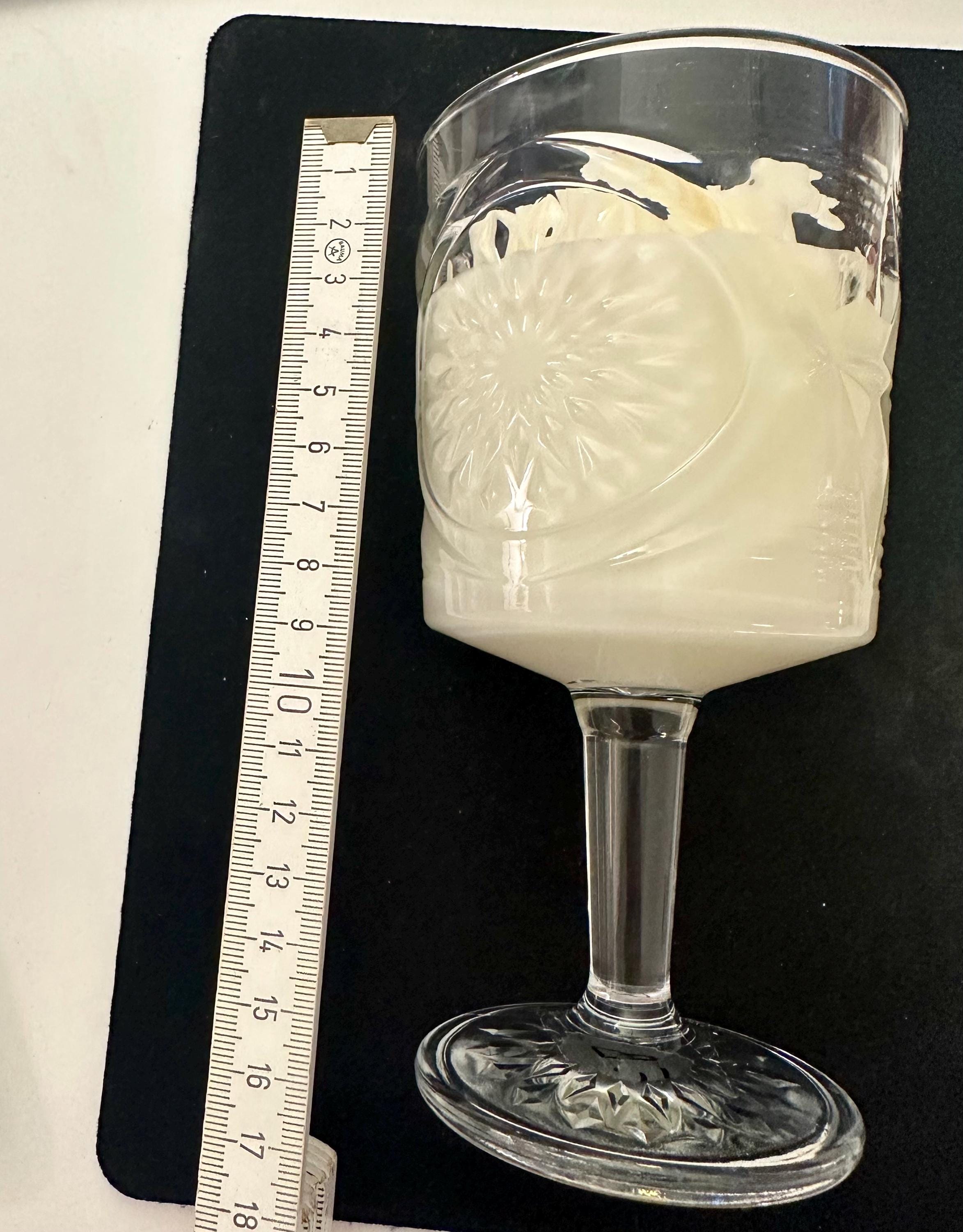 Weihnachtskerzen Eiskristall im Glas | Duftkerze Sojawachs im Glas als Geschenkidee Mitbringsel