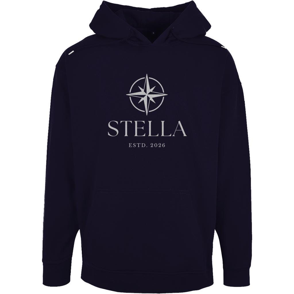 Personalisierter Oversized Hoodie mit Bootsname – Unisex Hoodie für Segler, Bootseigner & Yachtfans | blau oder weiß