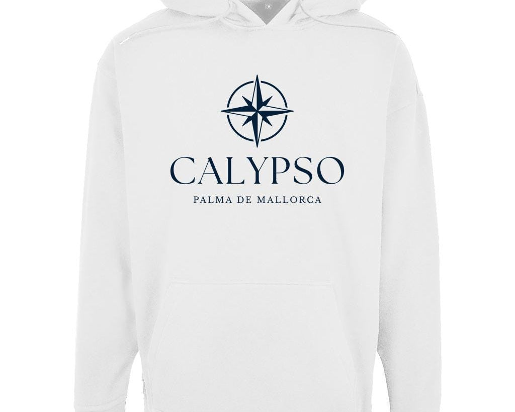Personalisierter Oversized Hoodie mit Bootsname – Unisex Hoodie für Segler, Bootseigner & Yachtfans | blau oder weiß