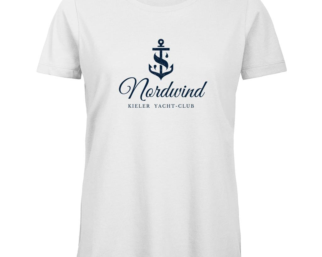 Personalisiertes Damen Bio T-Shirt mit Bootsname – Premium Shirt für Seglerinnen, Yachtbesitzerinnen & Bootsliebhaberinnen