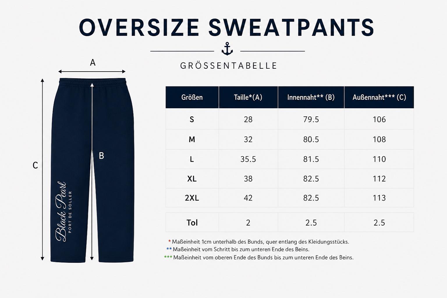 Personalisierte Sweatpants mit Bootsname | Skipper Hose Navy | Geschenk für Segler | Yacht Club Kleidung | Heimathafen & Bootsname