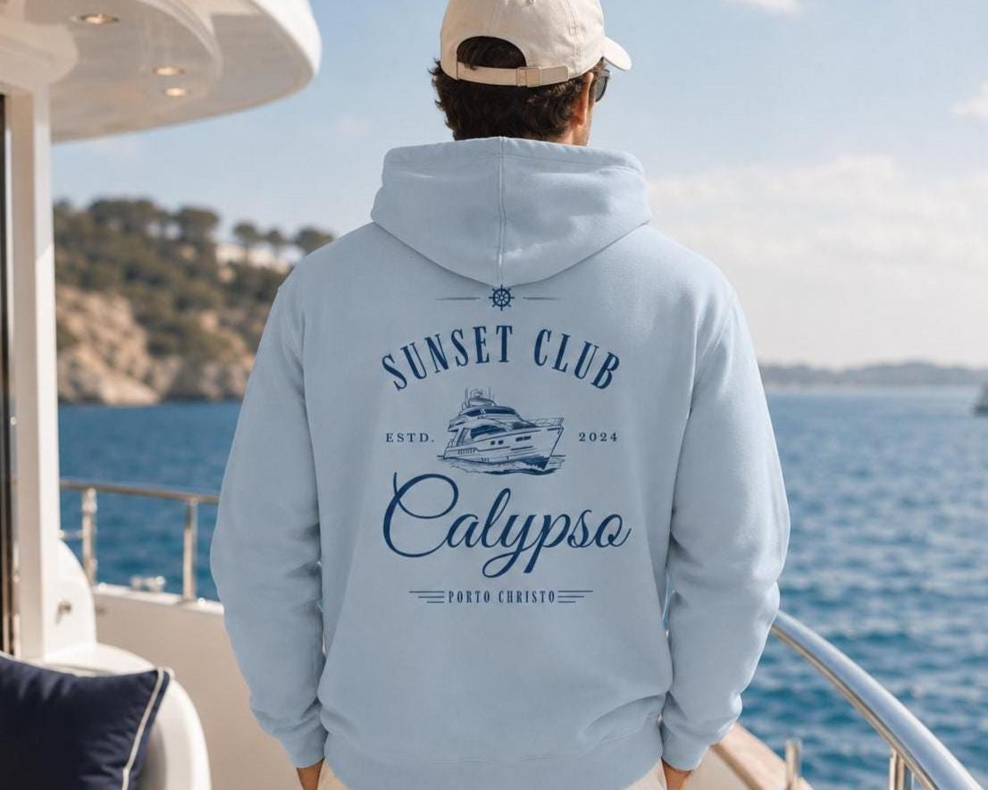 Personalisierter Herren Premium Bio Hoodie für Bootsbesitzer – maritimer Rückenprint mit Bootsname, Boot & eigenem Text | in 3 Farben