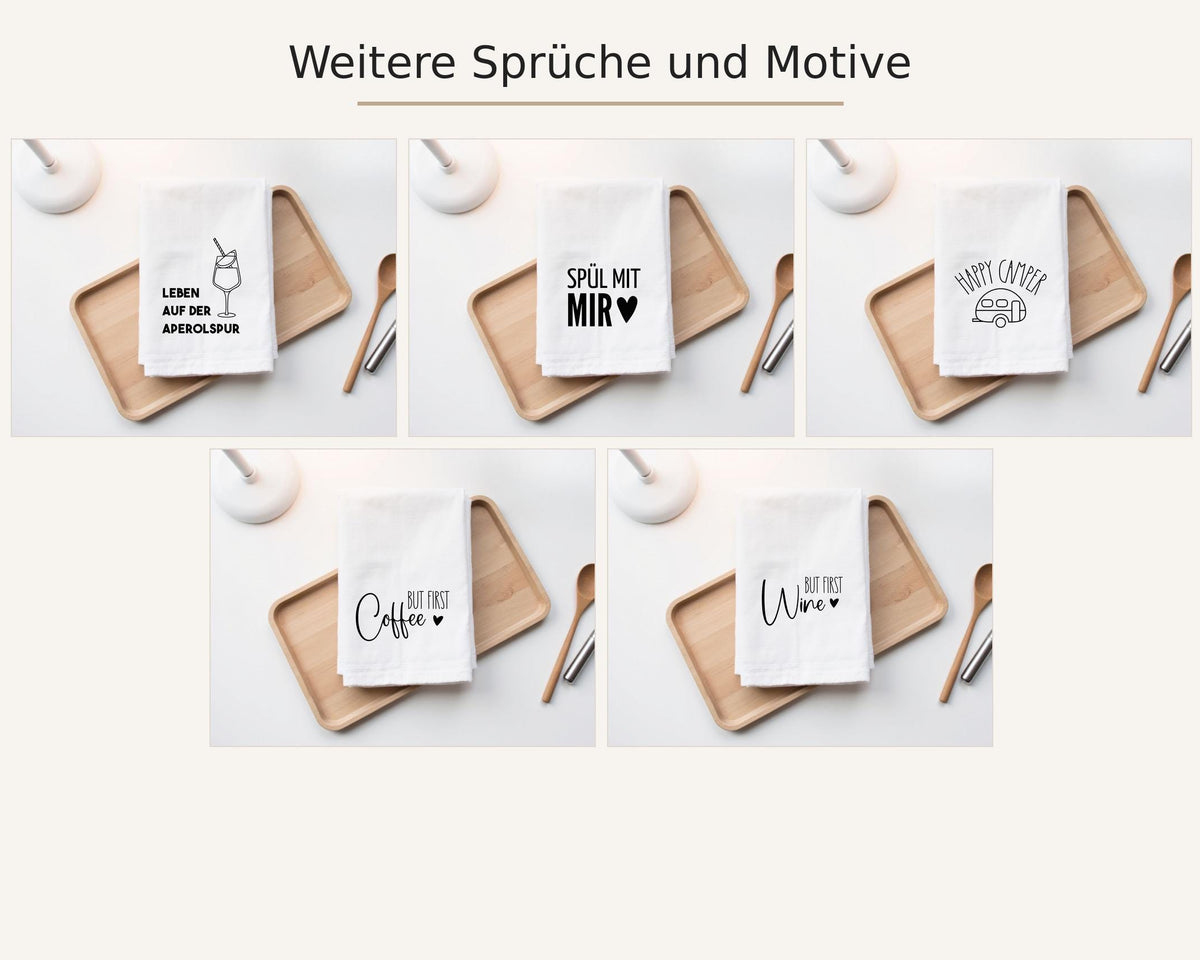 Geschirrtuch | Ho Ho Ho-ly shit | in schwarz oder in weiß