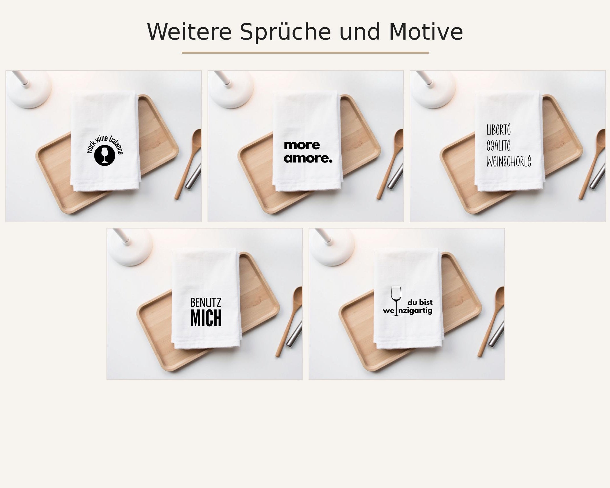 Geschirrtuch | Leben auf der Aperolspur | lustiger Spruch | in weiß oder schwarz
