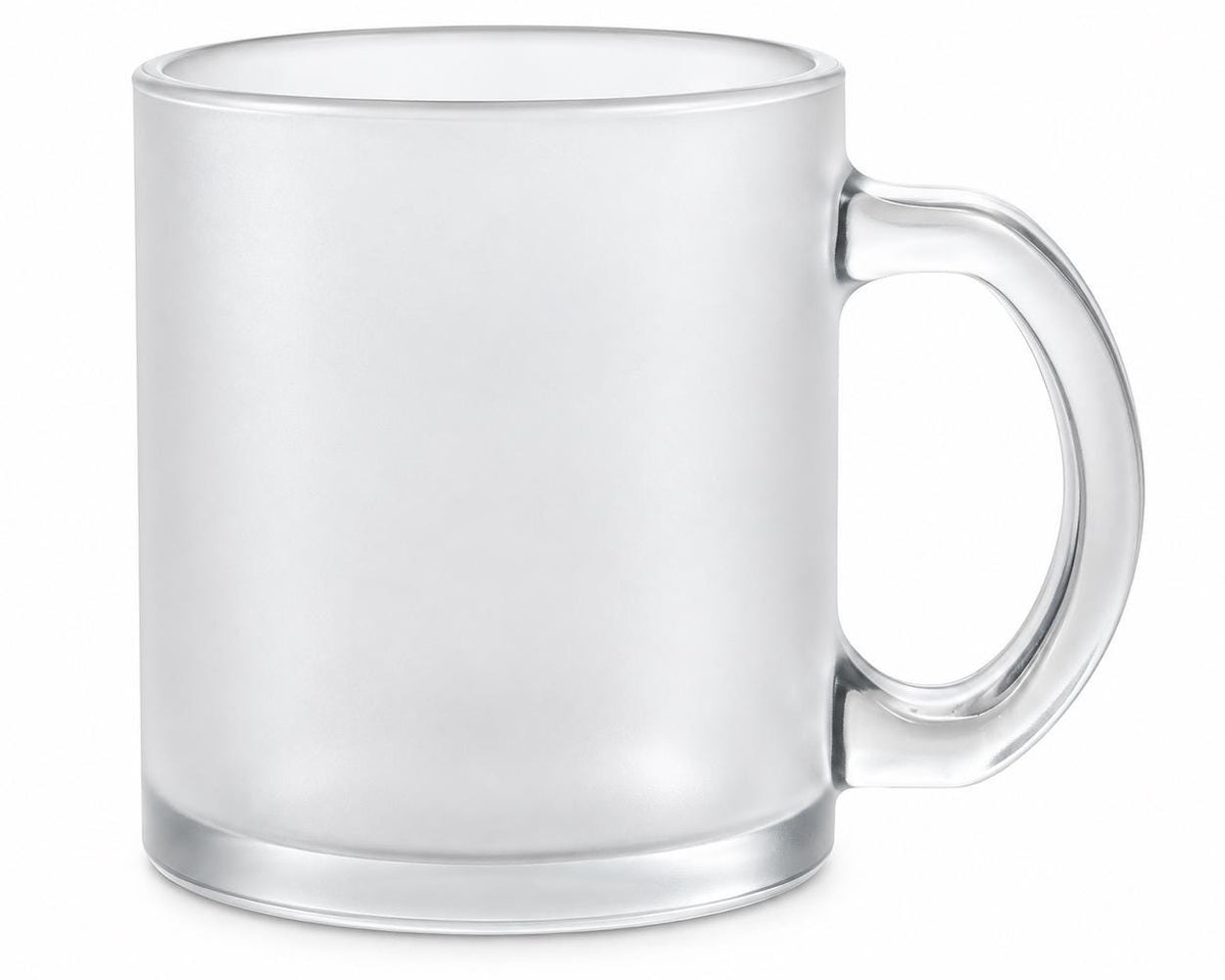 Personalisierte satinierte Glastasse | niedliche Weihnachtsmotive und dein Name | Teetasse