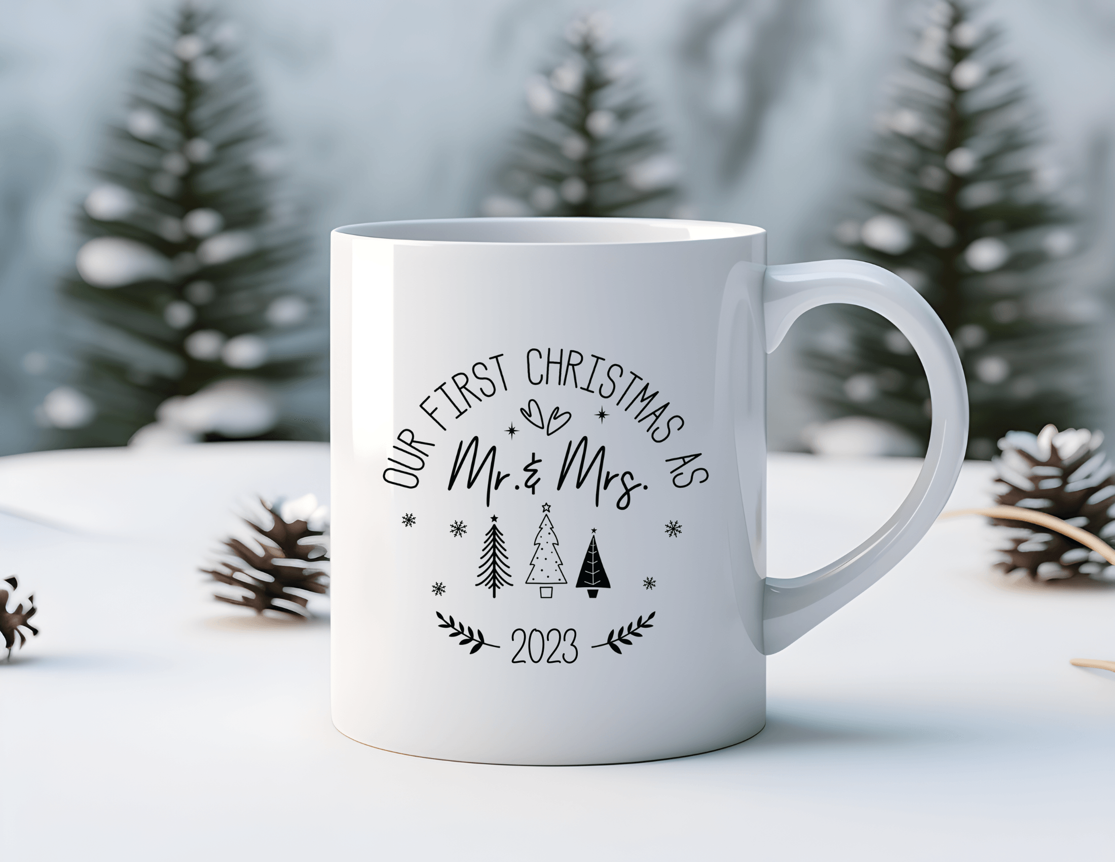 Keramiktasse | erstes Weihnachten als Mr. & Mrs. - Roo's Gift Shop