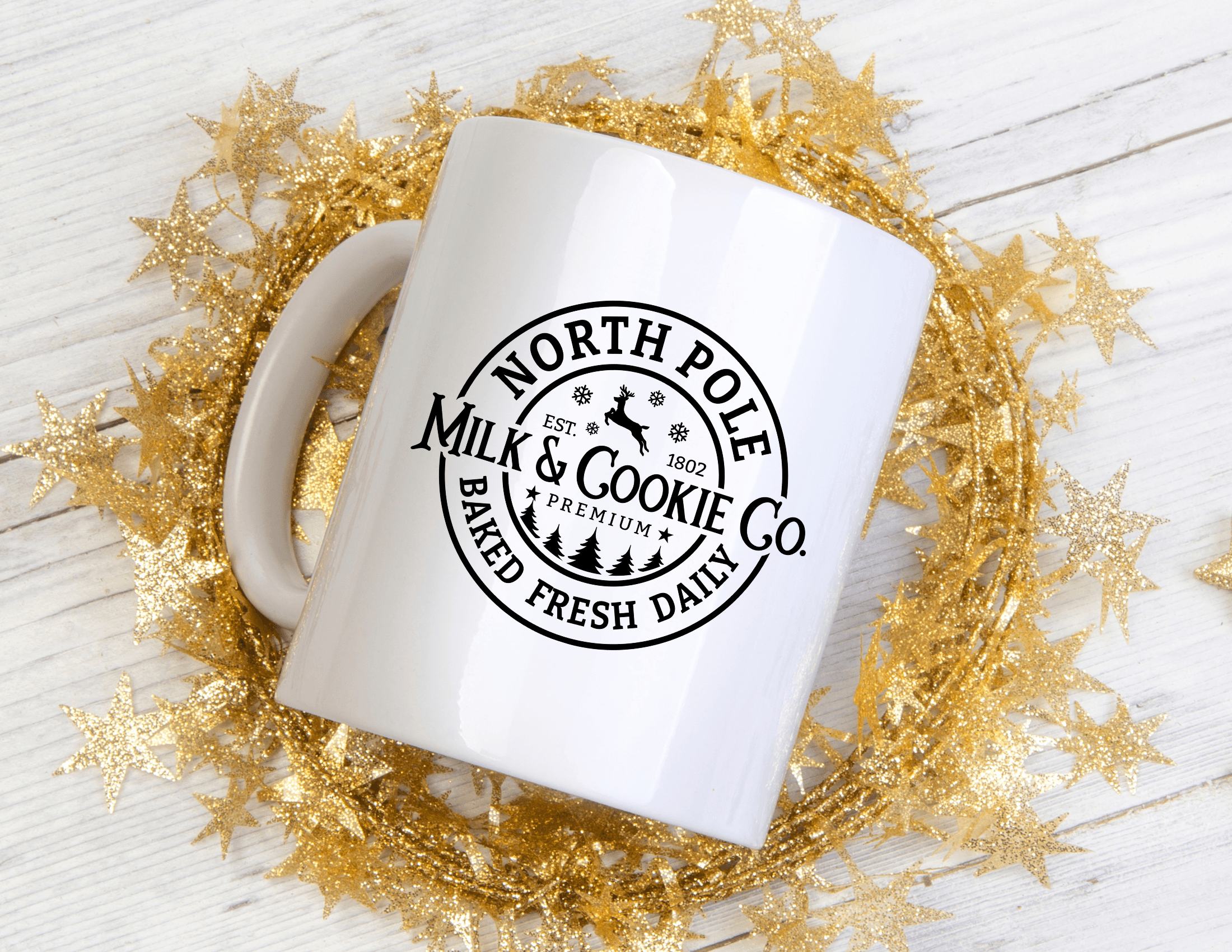 Keramiktasse | Weihnachtsmotiv | North Pole - Roo's Gift Shop