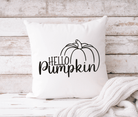 Kissen | Hello Pumpkin | Schriftzug | 40 x 40 cm - Roo's Gift Shop