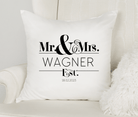 Kissen | Mr. & Mrs. | personalisiert | 40 x 40 cm - Roo's Gift Shop