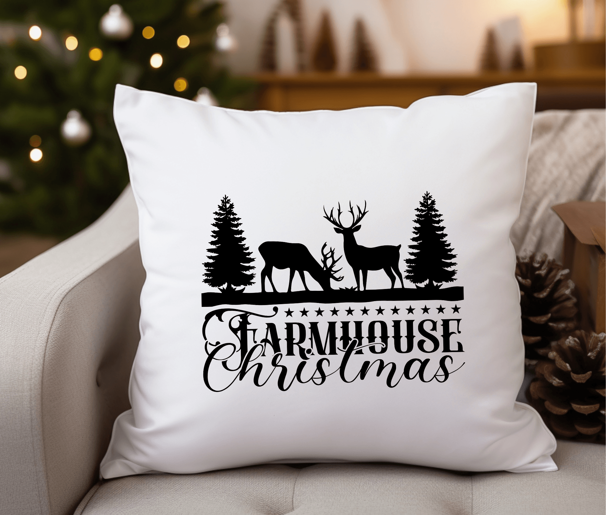 Kissen | Weihnachten | Farm Fresh Christmas Trees - Roo's Gift Shop