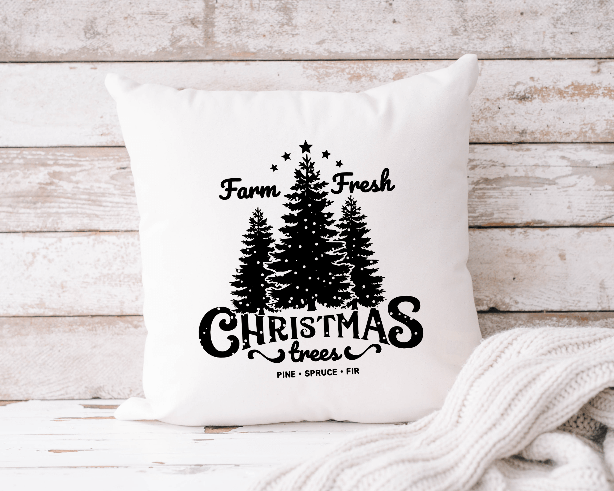 Kissen | Weihnachten | Farm Fresh Christmas Trees - Roo's Gift Shop