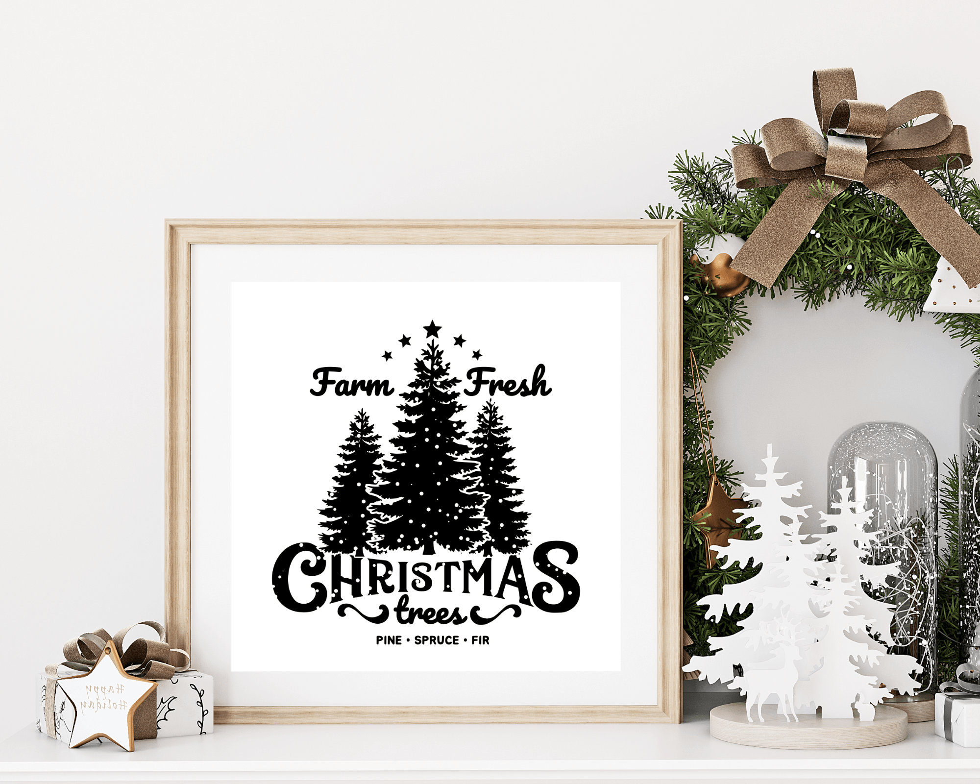 Kissen | Weihnachten | Farm Fresh Christmas Trees - Roo's Gift Shop